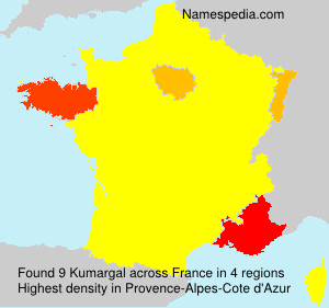 Surname Kumargal in France Surname Kumargal in France