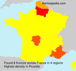 Surname Kuncze in France Surname Kuncze in France