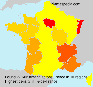 Surname Kunstmann in France Surname Kunstmann in France