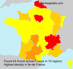 Surname Kunzli in France Surname Kunzli in France