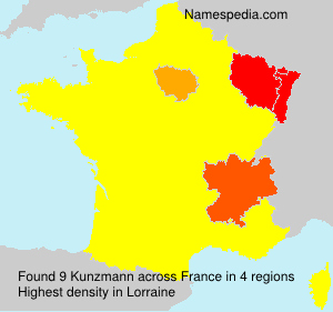 Surname Kunzmann in France Surname Kunzmann in France