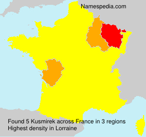 Surname Kusmirek in France Surname Kusmirek in France