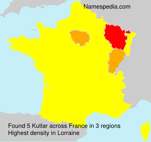Surname Kutlar in France Surname Kutlar in France