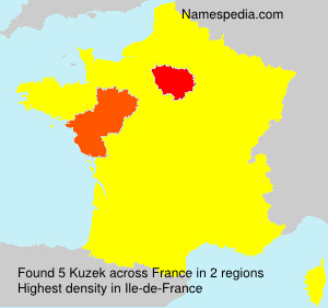 Surname Kuzek in France
