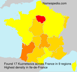 Surname Kuznetsova in France Surname Kuznetsova in France