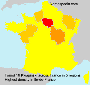 Surname Kwapinski in France Surname Kwapinski in France