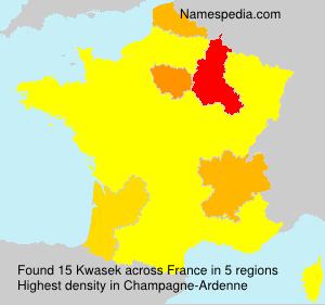 Surname Kwasek in France Surname Kwasek in France