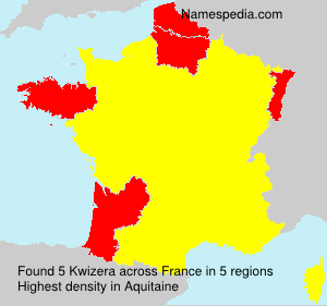 Surname Kwizera in France Surname Kwizera in France