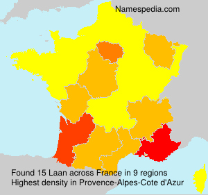 Surname Laan in France Surname Laan in France
