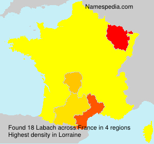 Surname Labach in France Surname Labach in France