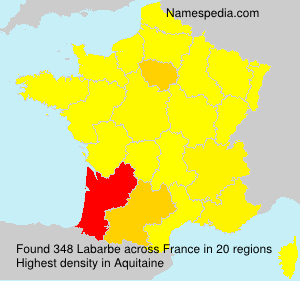 Surname Labarbe in France Surname Labarbe in France