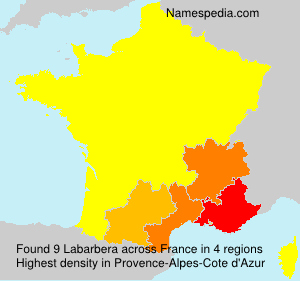 Surname Labarbera in France Surname Labarbera in France