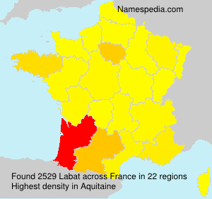 Surname Labat in France Surname Labat in France