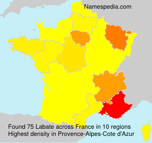 Surname Labate in France Surname Labate in France