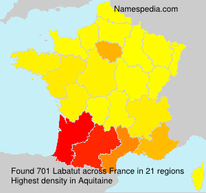 Surname Labatut in France Surname Labatut in France