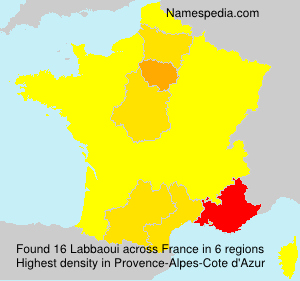 Surname Labbaoui in France Surname Labbaoui in France