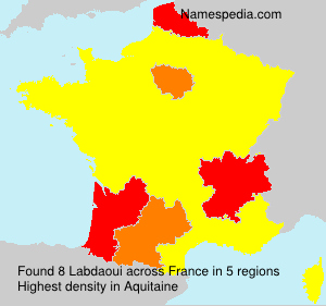 Surname Labdaoui in France Surname Labdaoui in France