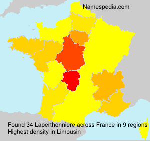 Surname Laberthonniere in France