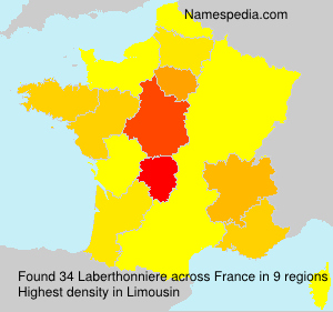 Surname Laberthonniere in France Surname Laberthonniere in France