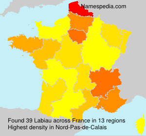 Surname Labiau in France Surname Labiau in France