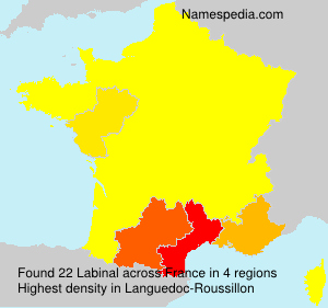 Surname Labinal in France Surname Labinal in France