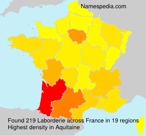 Surname Laborderie in France Surname Laborderie in France