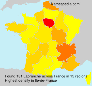 Surname Labranche in France Surname Labranche in France