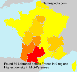 Surname Labrande in France Surname Labrande in France