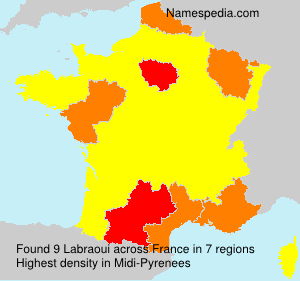 Surname Labraoui in France Surname Labraoui in France