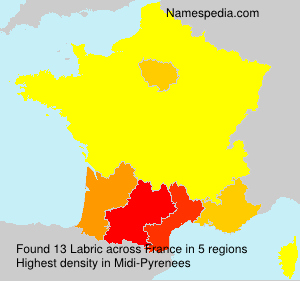 Surname Labric in France Surname Labric in France