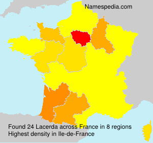 Surname Lacerda in France Surname Lacerda in France