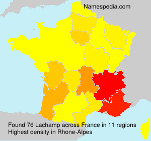 Surname Lachamp in France Surname Lachamp in France
