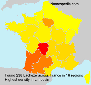 Surname Lacheze in France Surname Lacheze in France