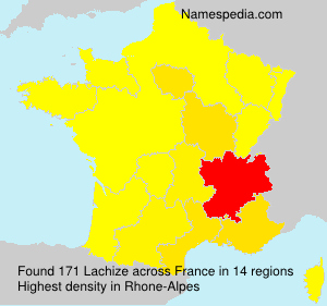 Surname Lachize in France Surname Lachize in France