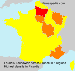 Surname Lachowicz in France Surname Lachowicz in France