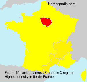 Surname Lacides in France Surname Lacides in France