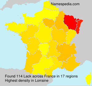 Surname Lack in France Surname Lack in France