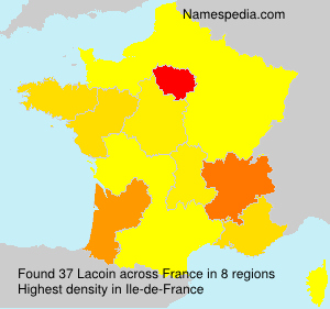 Surname Lacoin in France Surname Lacoin in France