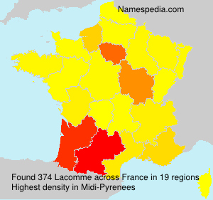 Surname Lacomme in France Surname Lacomme in France