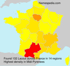Surname Lacout in France Surname Lacout in France