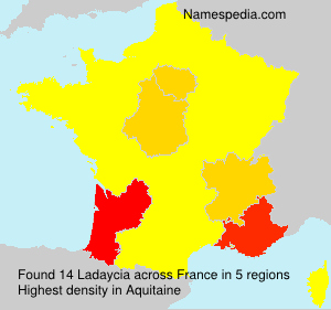 Surname Ladaycia in France Surname Ladaycia in France