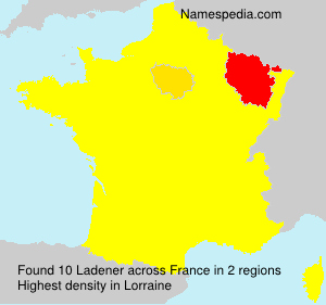 Surname Ladener in France