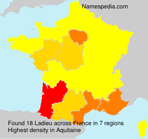 Surname Ladieu in France Surname Ladieu in France