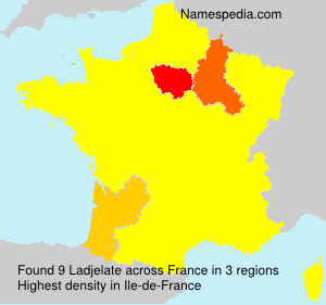 Surname Ladjelate in France Surname Ladjelate in France