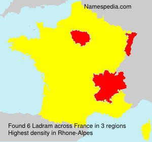 Surname Ladram in France Surname Ladram in France