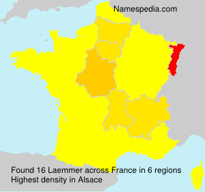 Surname Laemmer in France Surname Laemmer in France