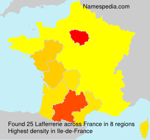 Surname Lafferrerie in France Surname Lafferrerie in France