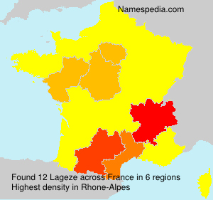 Surname Lageze in France Surname Lageze in France