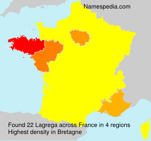 Surname Lagrega in France Surname Lagrega in France