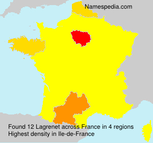 Surname Lagrenet in France Surname Lagrenet in France